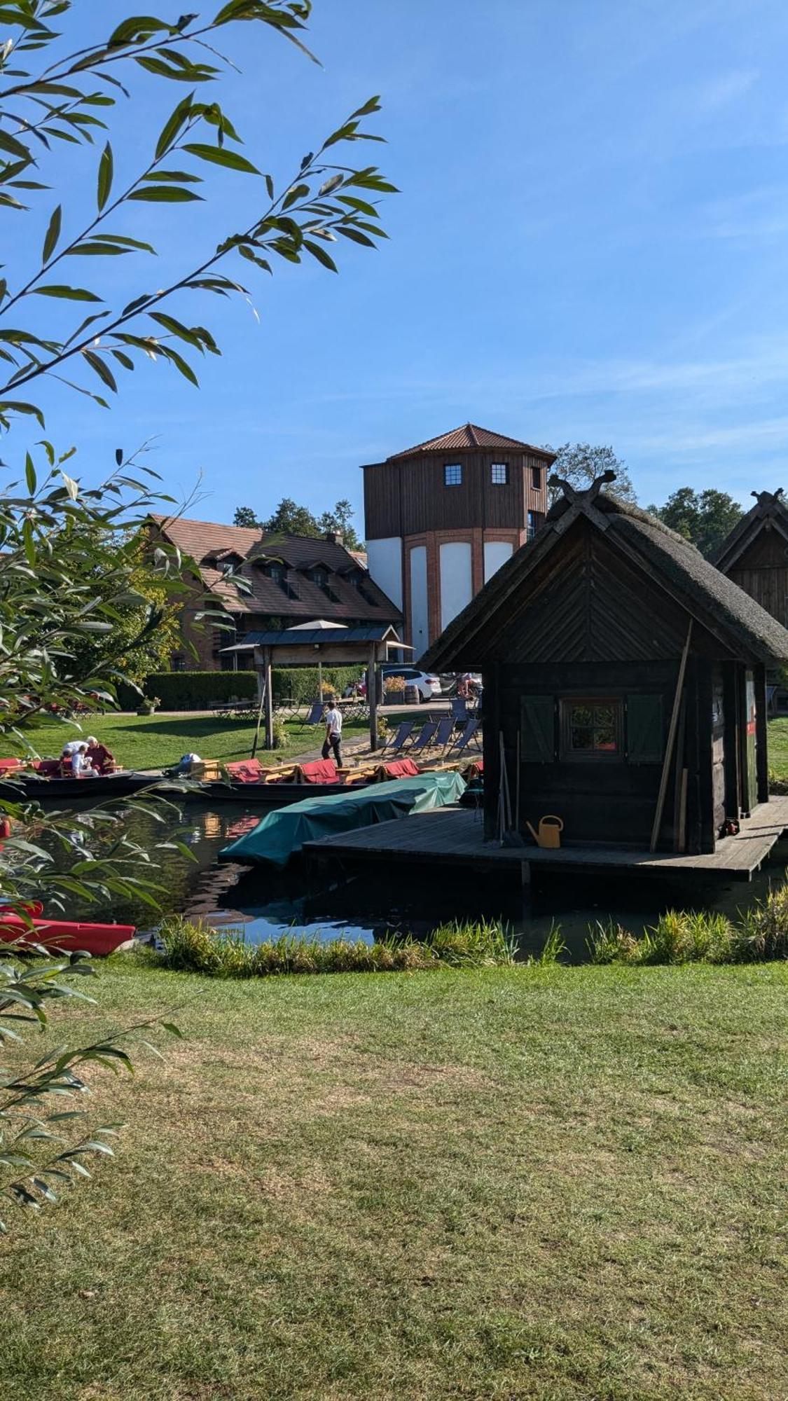 Spreewaldhaeuser Golinski Mit Kamin Am Neuendorfer See Alt Schadow Extérieur photo